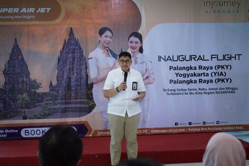 Disbudpar Kalteng Sambut Penerbangan Langsung Palangka Raya-Yogyakarta
