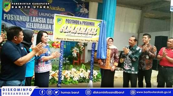 Ketua TP PKK Kabupaten Barito Utara resmikan Posyandu Lansia dan Posbindu PTM