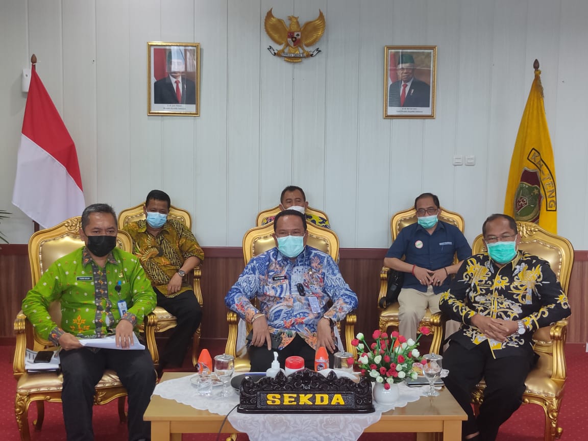 Pj. Sekda Kalteng Hadiri Audiensi Tim Monitoring dan Evaluasi Dewan Jaminan Sosial Nasional 