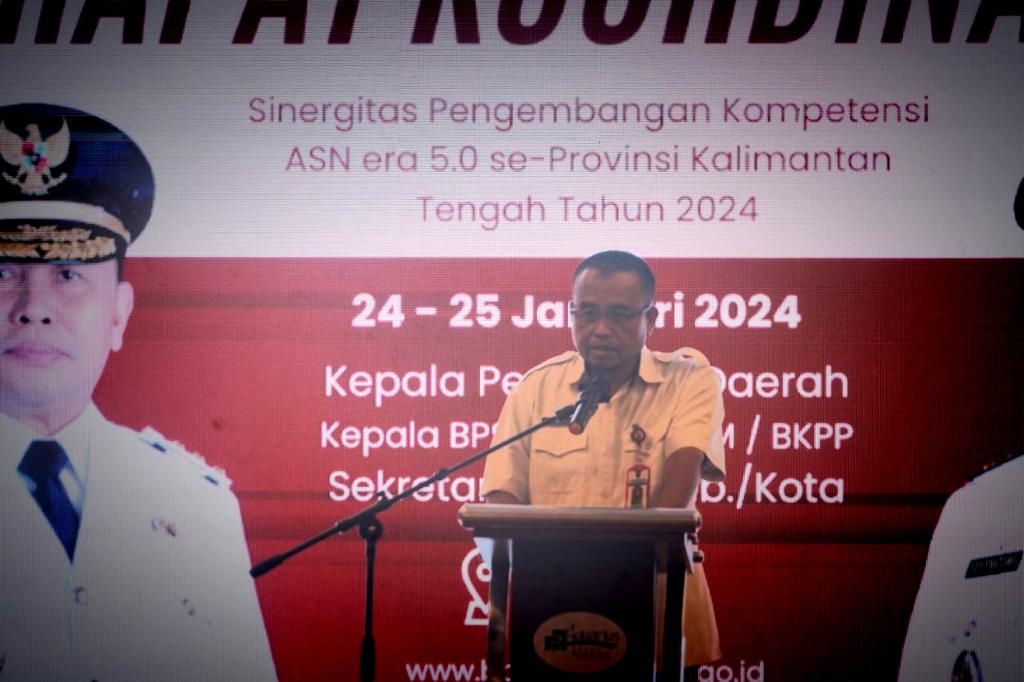 Asisten Adum Sri Suwanto Buka Rakor Sinergisitas Pengembangan Kemampuan ASN Era 5.0 Tahun 2024