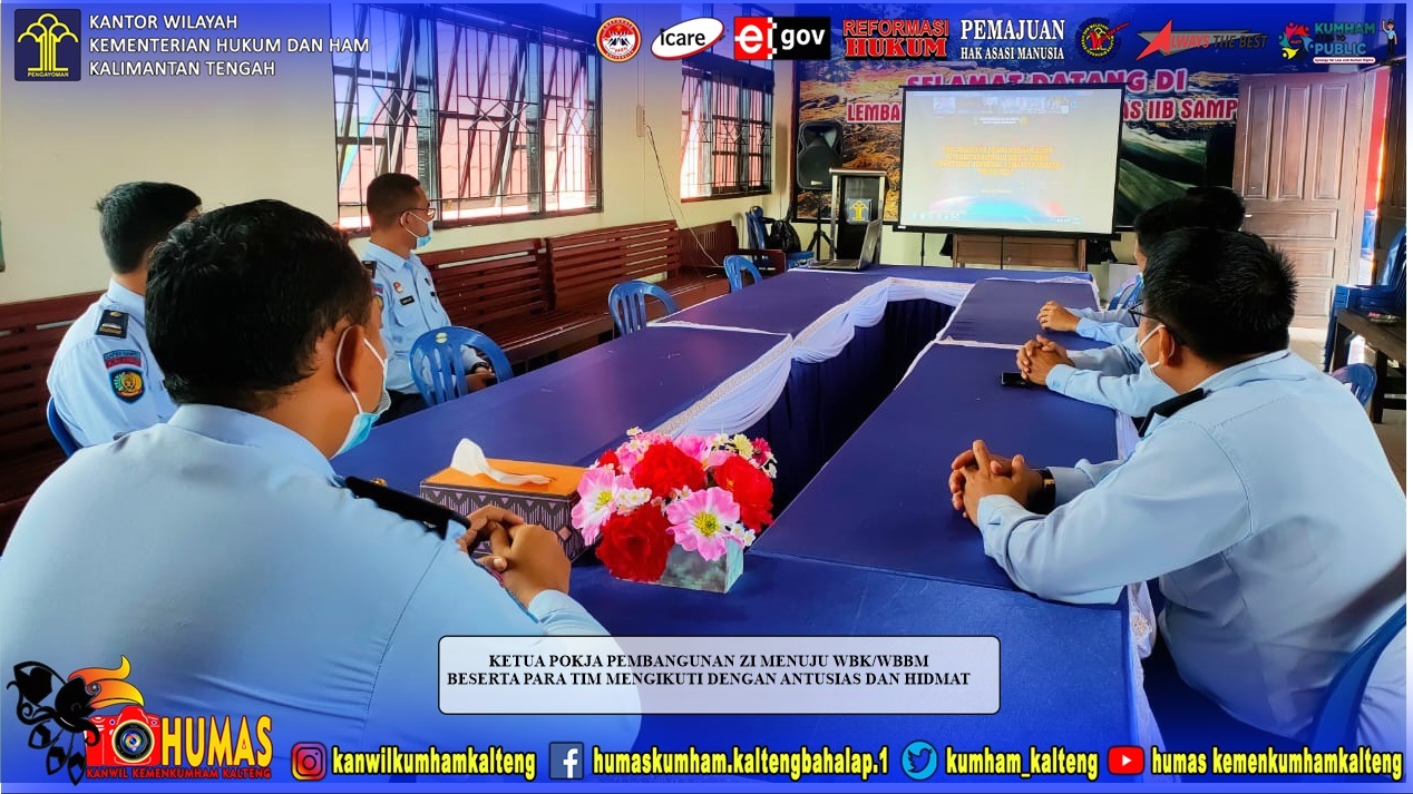 Lapas Sampit Ikuti Pencanangan ZI Secara Virtual