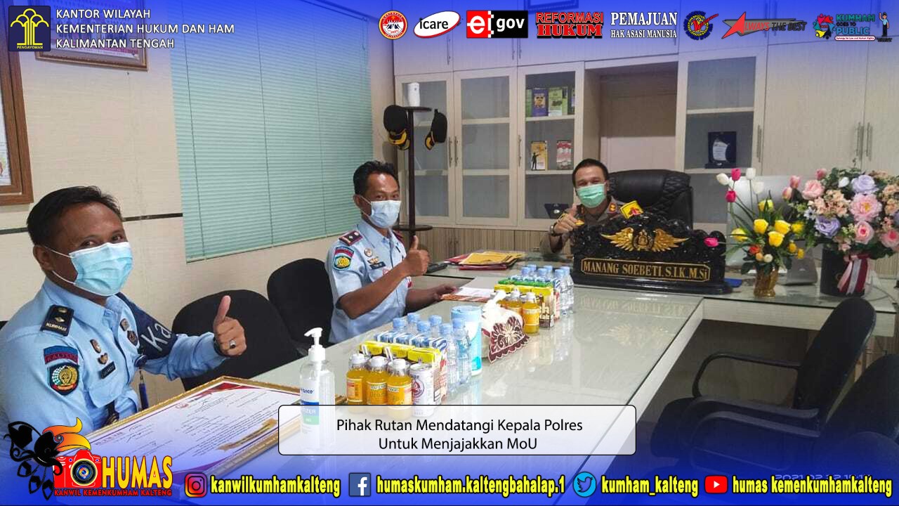 Rutan Kuala Kapuas Lakukan Penjajakan MoU dengan Polres Kapuas