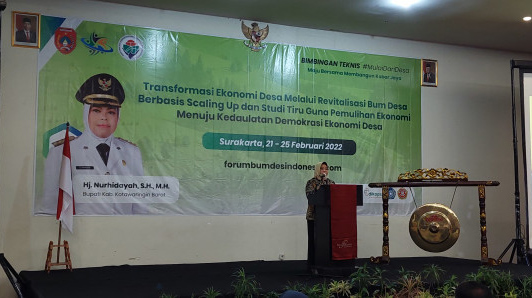 Pemulihan Ekonomi di Tingkat Desa, Bupati Hj Nurhidayah Inginkan BUMDes Tingkatkan Peran
