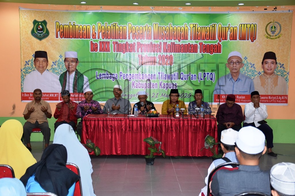 Ketum LPTQ Kapuas Tutup Pembinaan dan Pelatihan Peserta MTQ