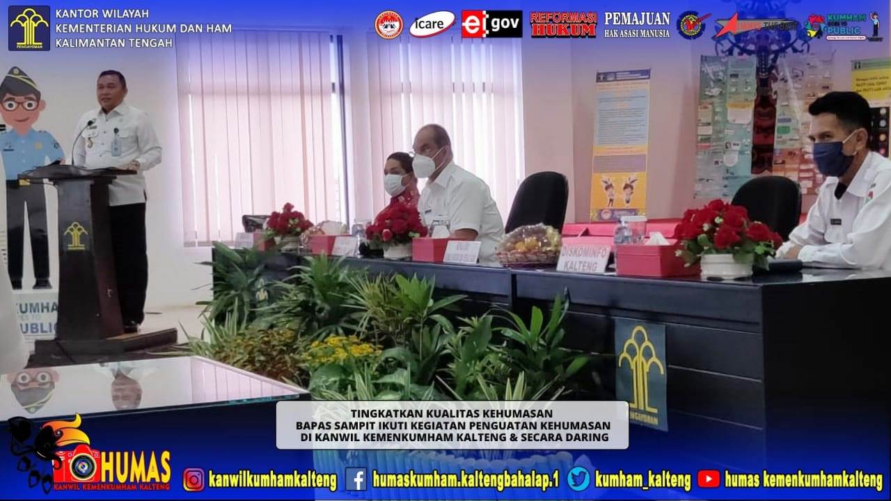 Tingkatkan Kualitas Kehumasan, Bapas Sampit Ikuti Kegiatan Penguatan Kehumasan