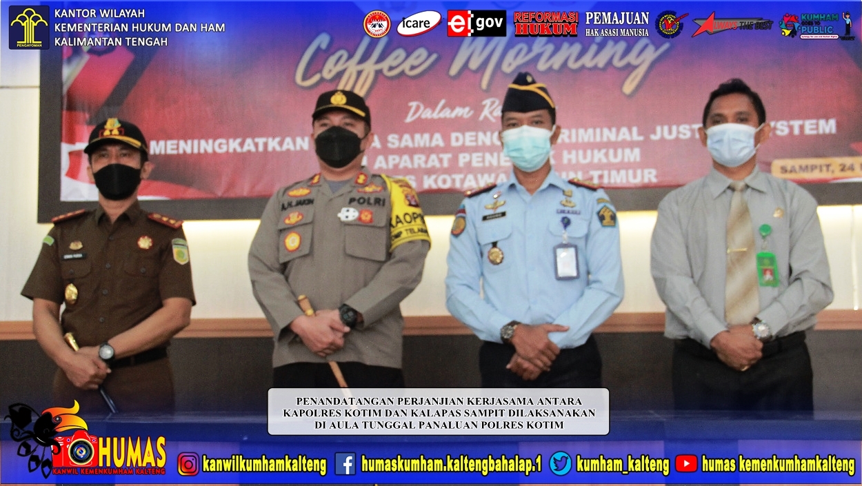 Kalapas Sampit Tandatangani Perjanjian Kerja Sama dengan Polres Kotim Tentang Pengamanan