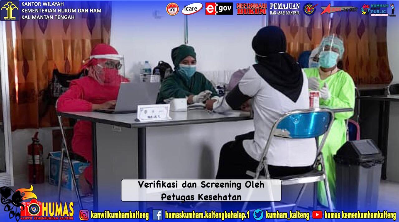 Pegawai Bapas Pangkalan Bun Antusias Ikuti vaksinasi Covid-19 Dosis II