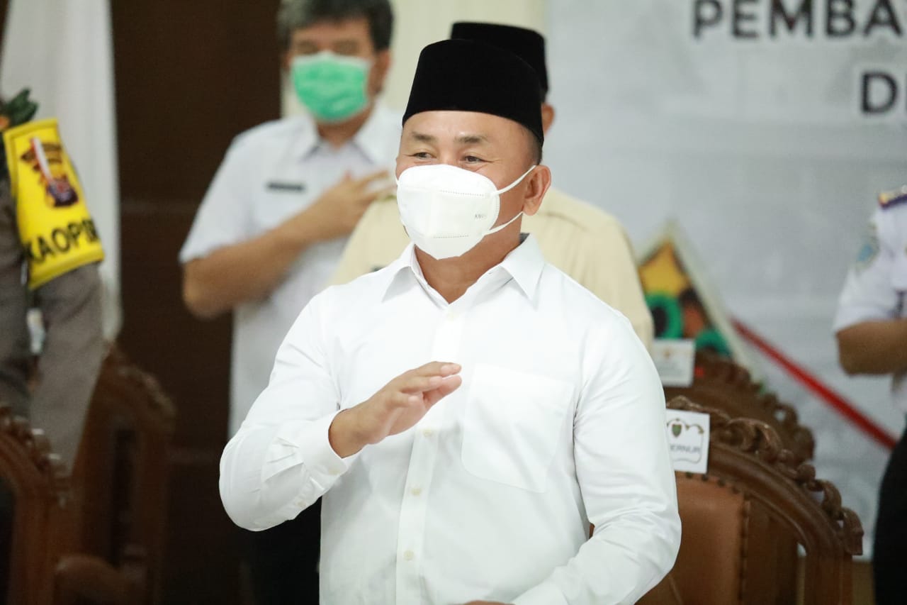 Arahan H. Sugianto Sabran Pada Rapat Koordinasi PPKM Mikro di wilayah Provinsi Kalteng