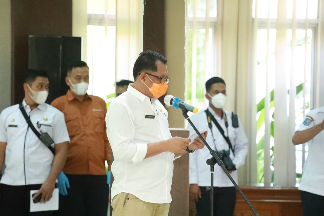 Gubernur H. Sugianto Sabran Pimpin Rapat Koordinasi  Pemberlakuan Pembatasan Kegiatan Masyarakat di Wilayah Provinsi Kalteng