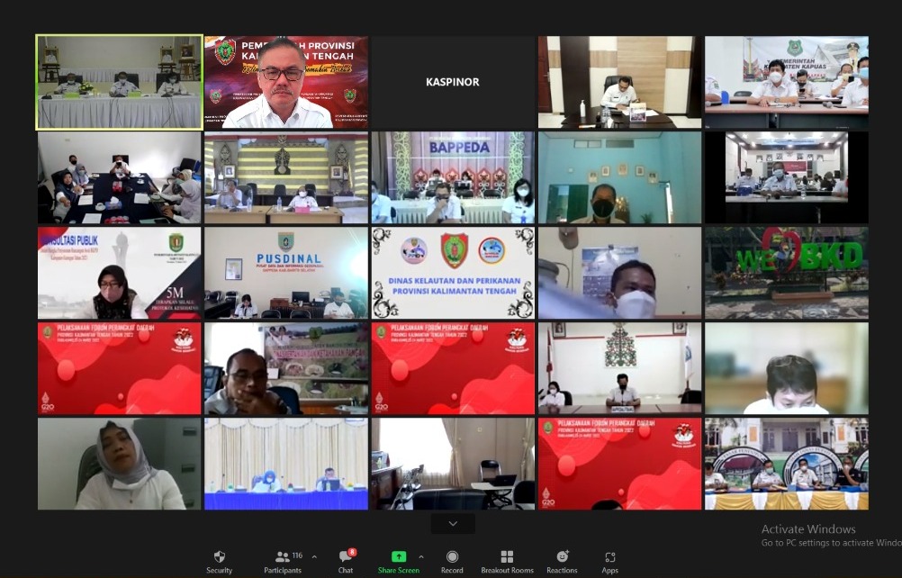 Kepala Bappedalitbang Kalteng Sampaikan Ringkasan Rancangan Awal RKPD Tahun 2022
