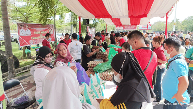 Tekan Inflasi, Dinas TPHP Partisipasi Pasar Murah dan Pasar Penyeimbang Ramadan