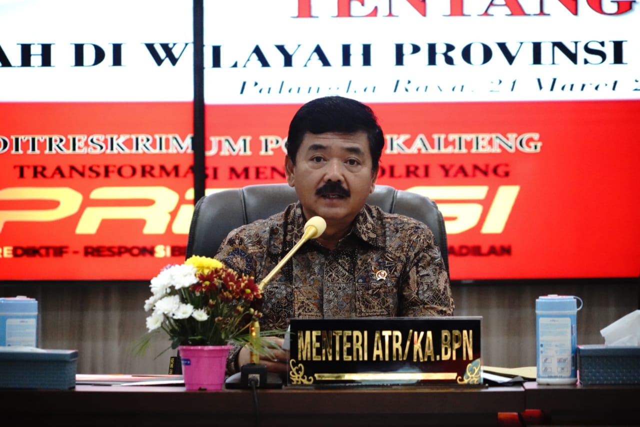 Hadiri Press Conference Menteri ATR/BPN, Gubernur Sugianto Sabran Ingin Ada Kepastian Hukum Terkait Mafia Tanah 
