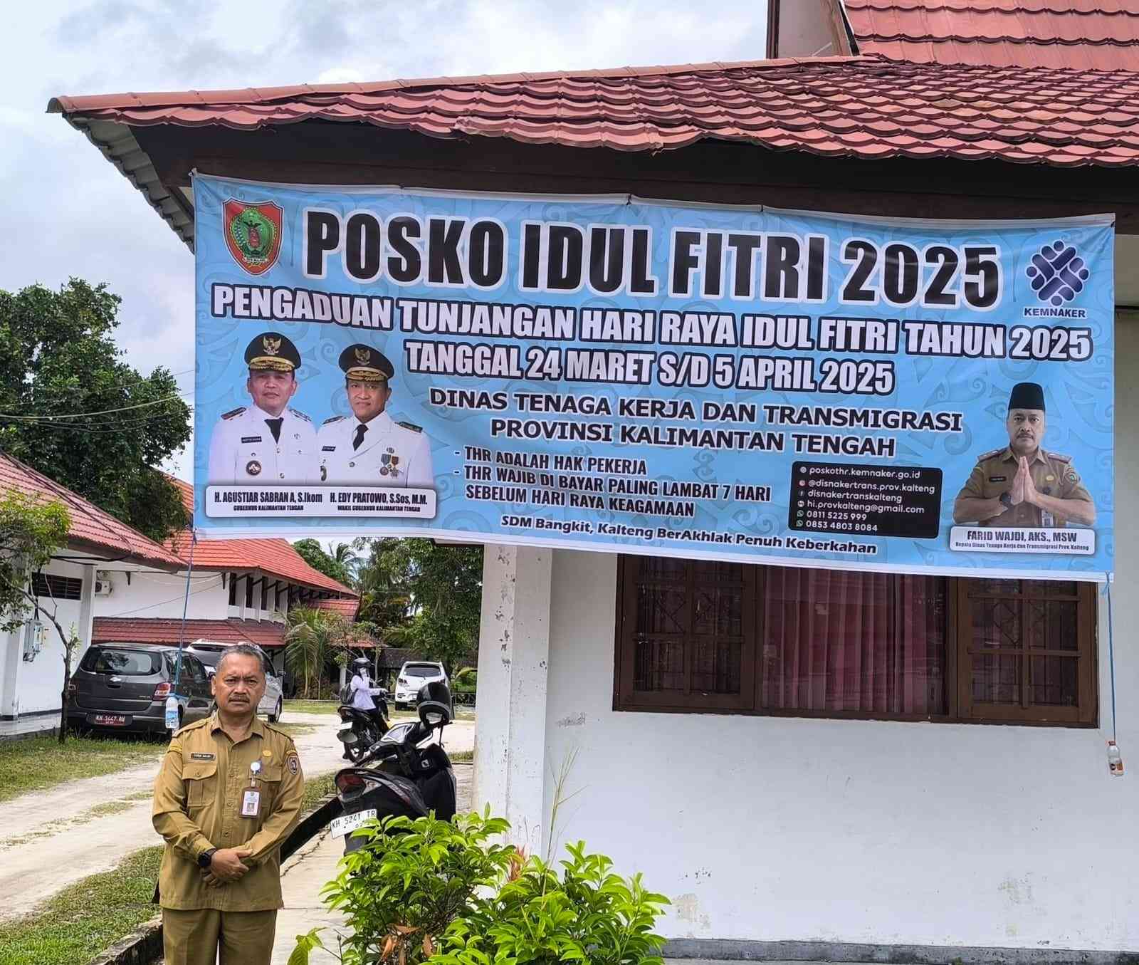 Disnakertrans Prov Kalteng Sediakan Posko Aduan THR untuk Pekerja