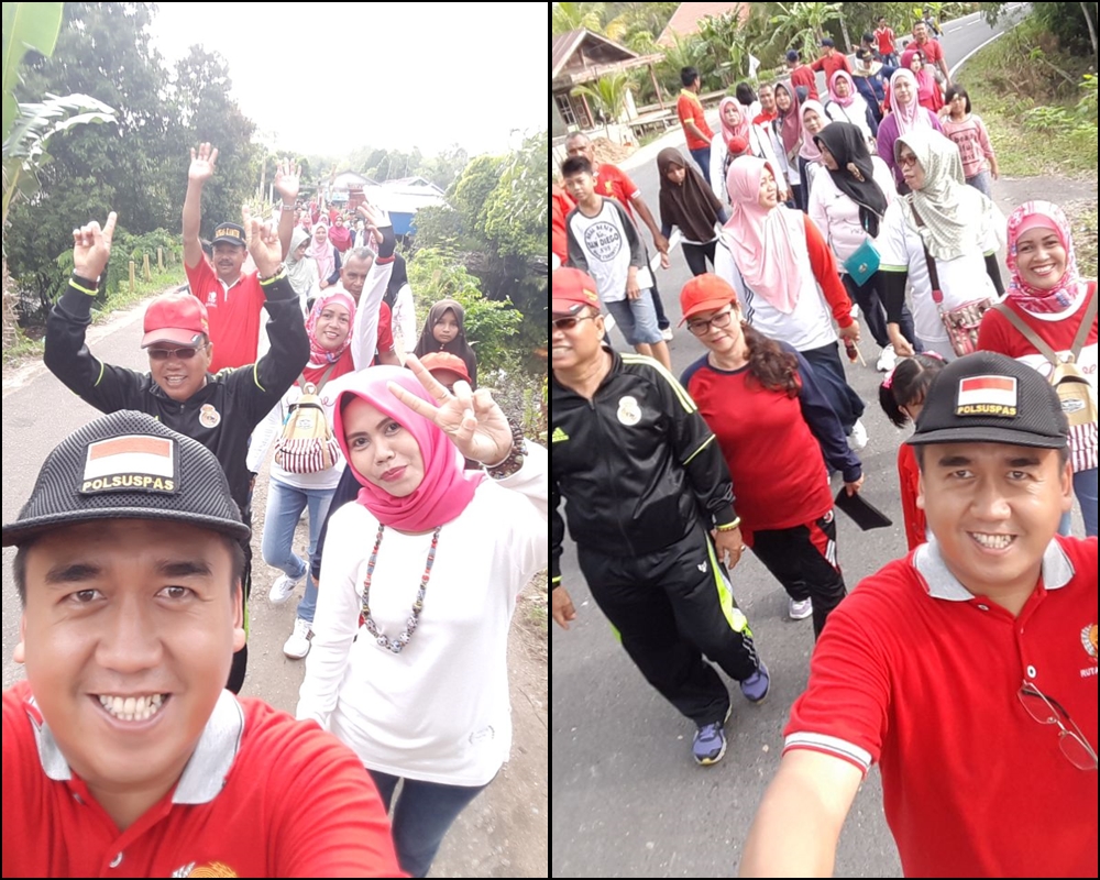Rutan Kelas II B Buntok Meriahkan Hari Bhakti Pemasyarakatan Ke 54 Dengan Jalan Santai Bersama Keluarga