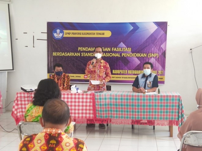Persiapan Pembelajaran Tatap Muka, Dinas Dikbud Kobar Gelar Pendampingan Fasilitasi Berdasarkan SNP