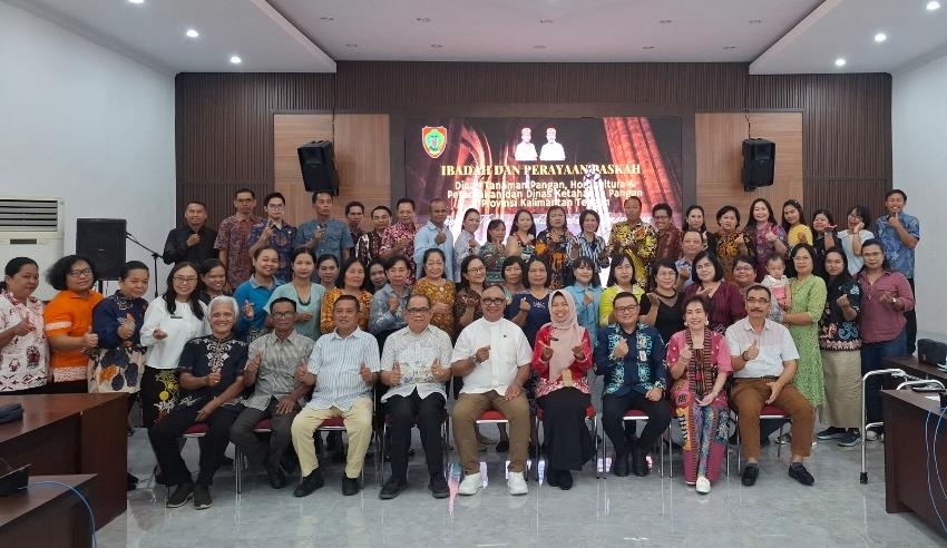 Perkuat Iman dan Pelayanan ASN, Dinas TPHP dan DKP Prov Kalteng Gelar Paskah Oikumene 