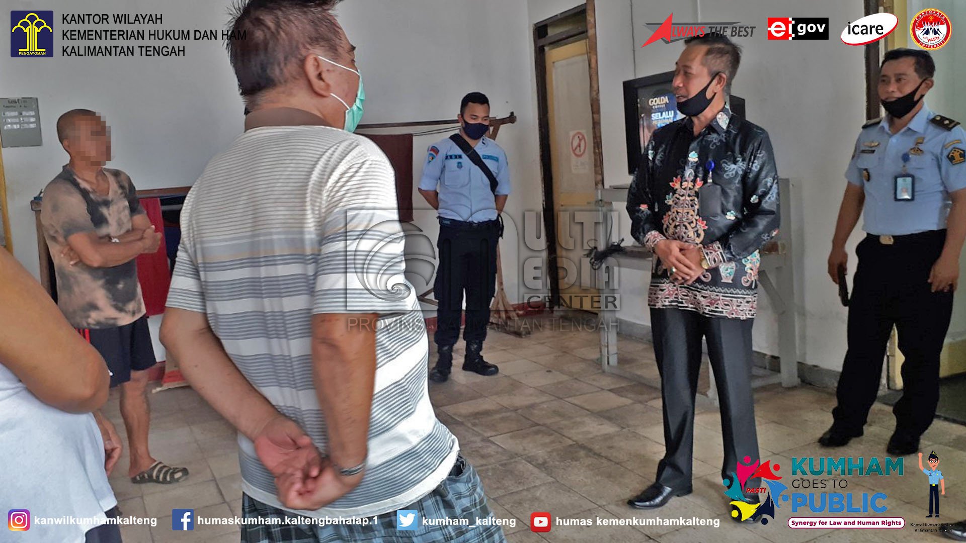 Lebaran, Kadivpas Laksanakan Monev di Lapas Palangka Raya