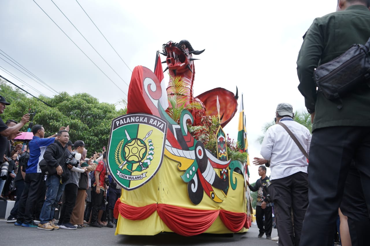 Tampil di Karnaval Budaya FBIM 2023, Pemerintah Kota Palangka Raya Usung Tema Naga Hai Galang 