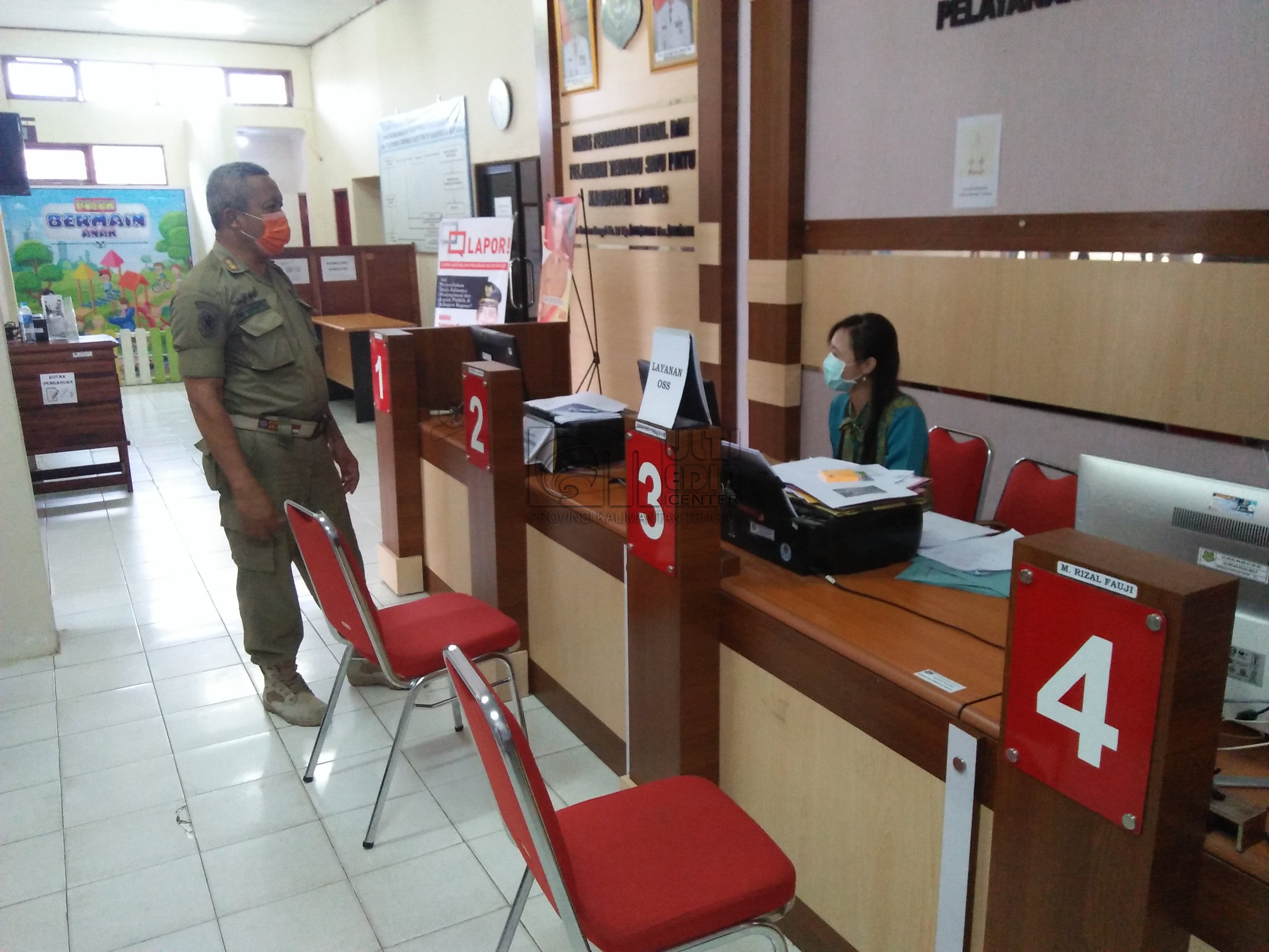 SatPol PP dan Damkar Kabupaten Kapuas Cek Penerapan Protokol Kesehatan Di SOPD Kabupaten Kapuas