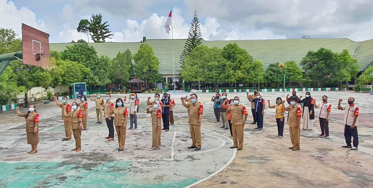 Satgas PPC-19 SMA Negeri 1 Palangka Raya Siap Layani PTM Terbatas