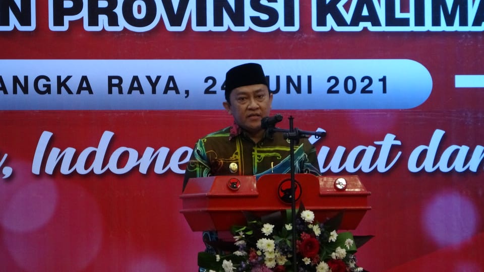 Wakil Gubernur H. Edy Pratowo Hadiri Rapat Kerja Daerah DPD PDIP Provinsi Kalteng