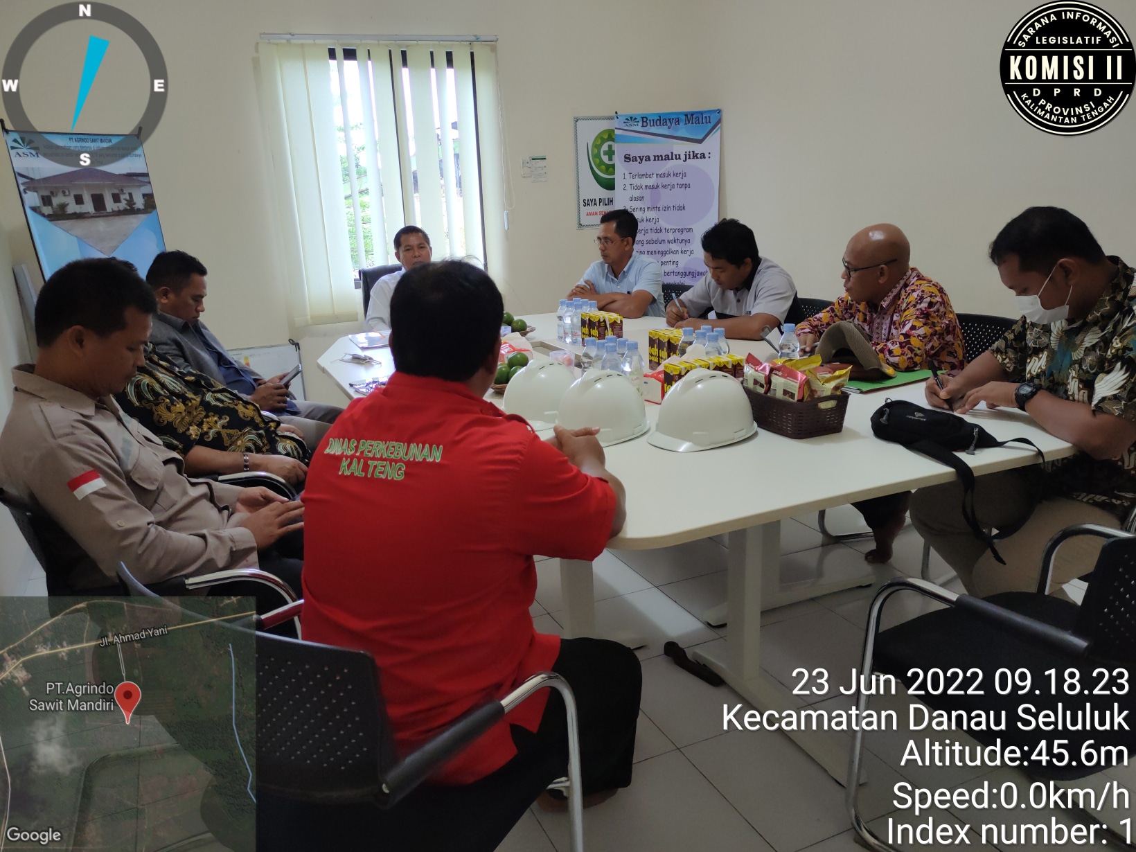 Disbun Dampingi Kunjungan Kerja Komisi II DPRD Prov. Kalteng ke Kabupaten Seruyan