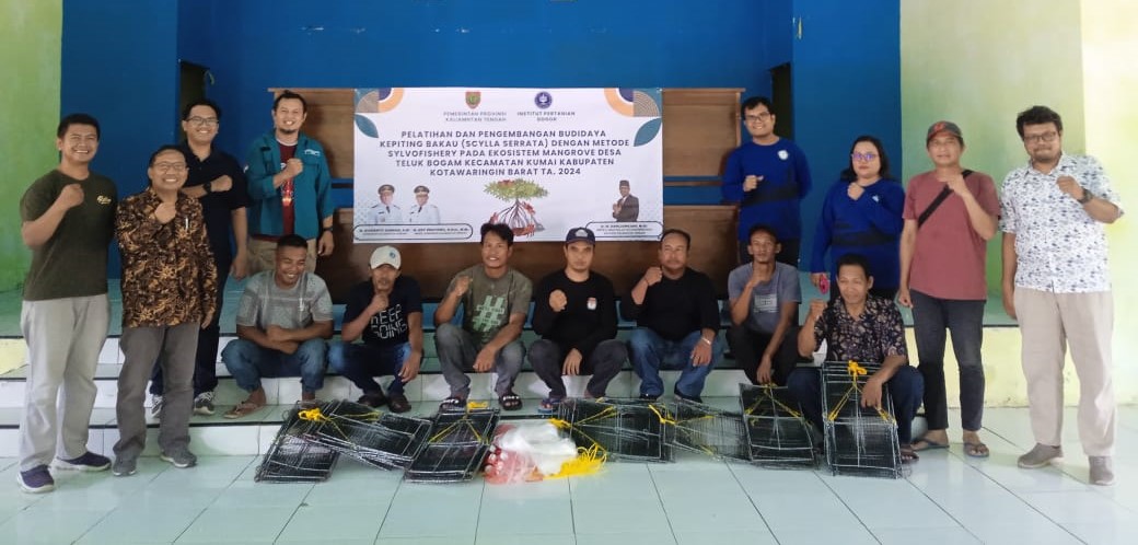 Pemprov Kalteng dan IPB University Kerja Sama Kembangkan Budidaya Kepiting Bakau