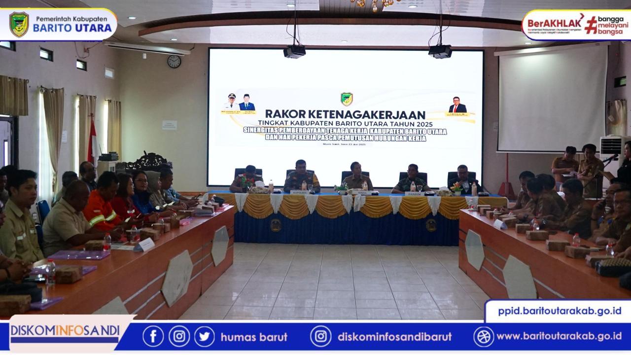 Pemkab Barito Utara Gelar Rakor Ketenagakerjaan, Fokus pada Pemberdayaan Tenaga Kerja