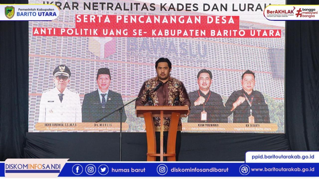 Jelang PSU 2025, Pemkab Barito Utara Laksanakan Ikrar Netralitas Kades dan Lurah