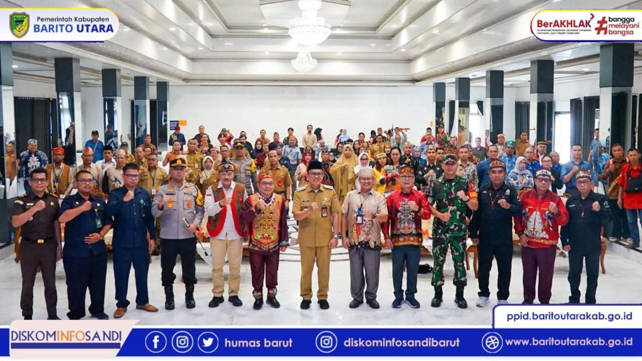 Pj. Bupati Barito Utara Buka Rapat Kerja Dewan Adat Dayak Kabupaten Barito Utara