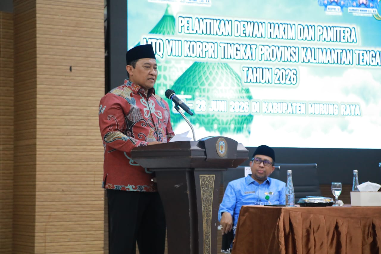 27 Dewan Hakim dan 12 Panitera MTQ VIII KORPRI Kalteng Resmi Dilantik