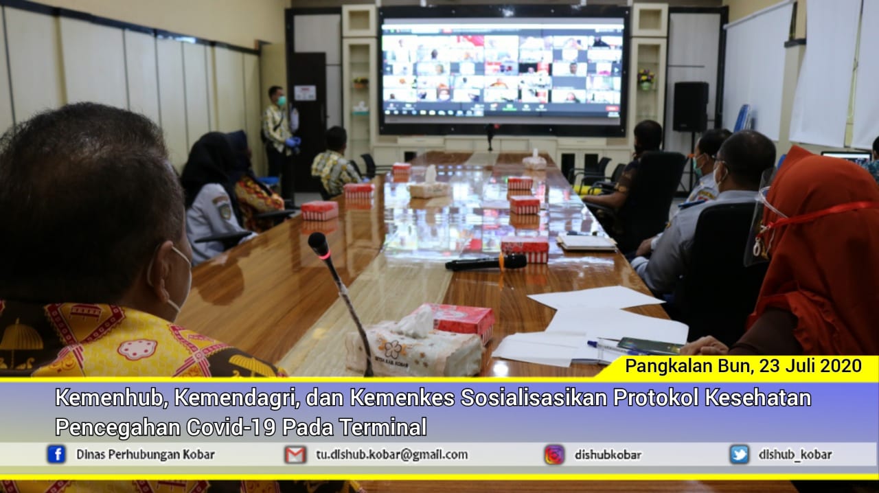 Kemenhub, Kemendagri, dan Kemenkes Sosialisasikan Protokol Kesehatan Pencegahan Covid-19 di Terminal