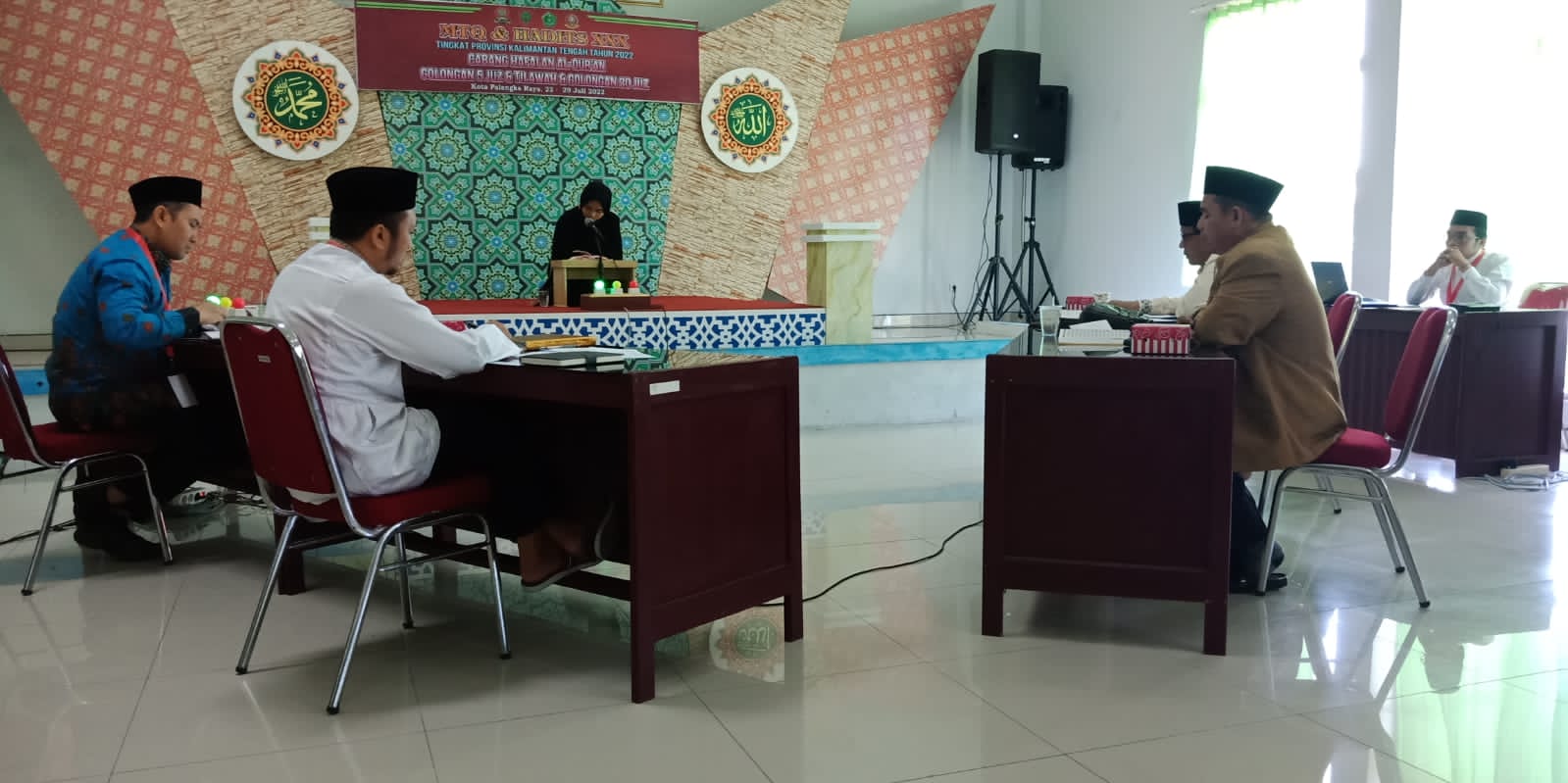 Hari Pertama MTQH XXX Cabang Hafalan Al-Quran Golongan 5 Juz  dan Tilawah dan Golongan 20 Juz, Berjalan Lancar