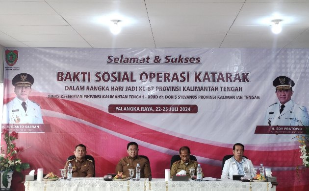 Bakti Sosial Operasi Katarak di RSUD dr. Doris Sylvanus Dalam Rangka Hari Jadi Ke-67 Provinsi Kalimantan Tengah