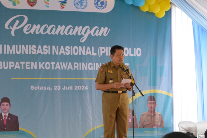 Cegah Polio, Pemkab Kobar Siapkan 677 Pos PIN di Seluruh Kecamatan