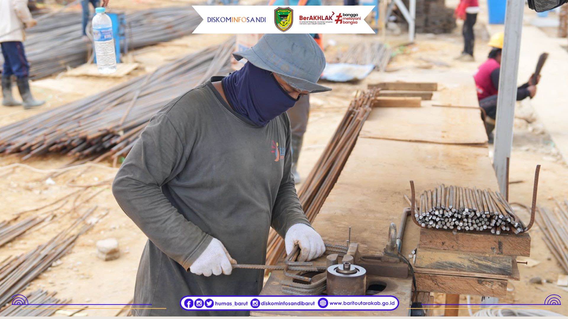 Tinjau Proyek Strategis, Bupati Barut Pastikan Pembangunan Jembatan Lemo dan PDAM Jingah Tepat Waktu