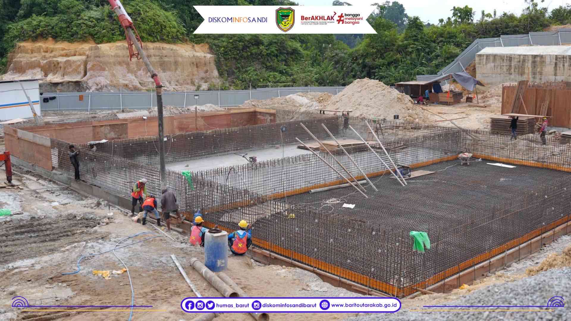 Tinjau Proyek Strategis, Bupati Barut Pastikan Pembangunan Jembatan Lemo dan PDAM Jingah Tepat Waktu