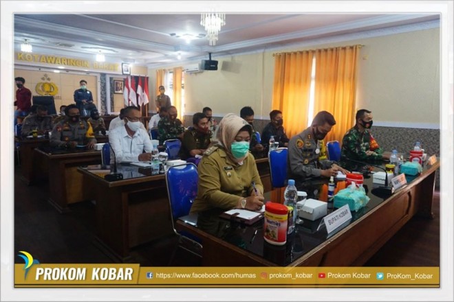 Bupati Kobar Hadiri Rakor Lintas Sektoral Pengamanan Pilkada 2020