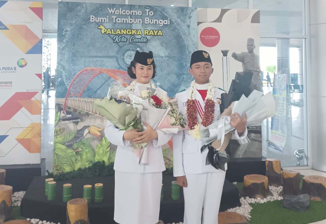 Mewakili Pemprov, Badan Kesbangpol Sambut Kedatangan Anggota Paskibraka Nasional Perwakilan Kalimantan Tengah Tahun 2023