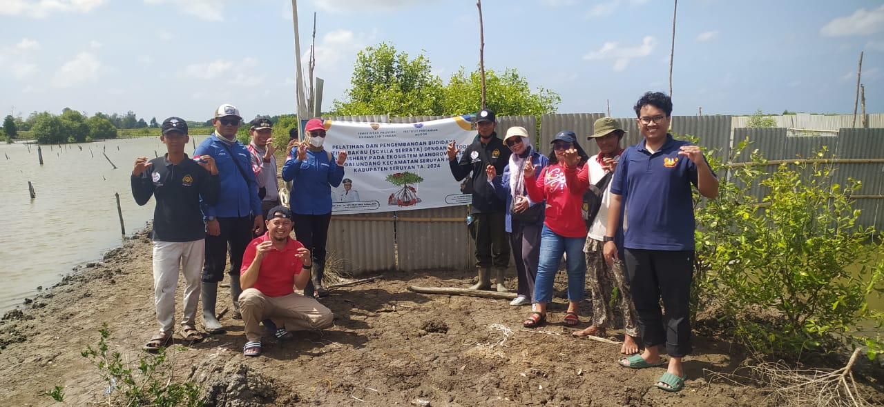 Dislutkan Prov. Kalteng Laksanakan Monev Sylvofishery di Kabupaten Seruyan