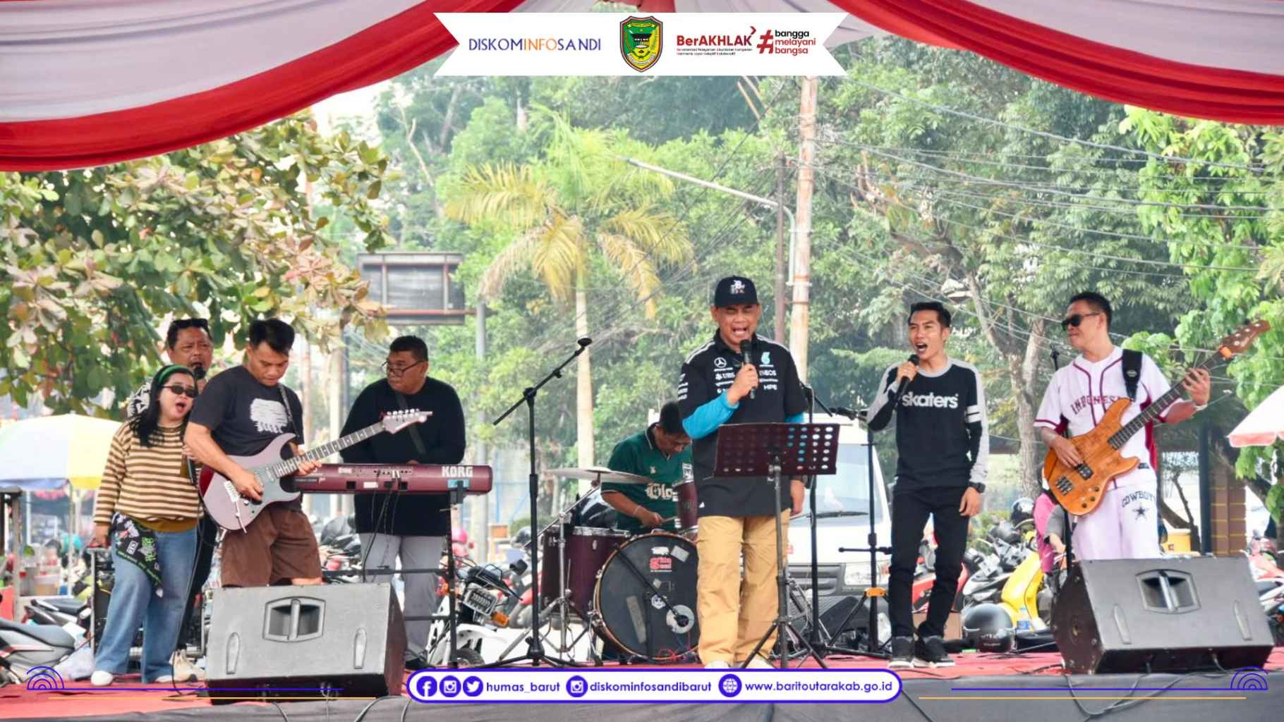 Bupati H. Shalahuddin Pimpin Senam Car Free Day Bundaran Buah dan Gowes Santai
