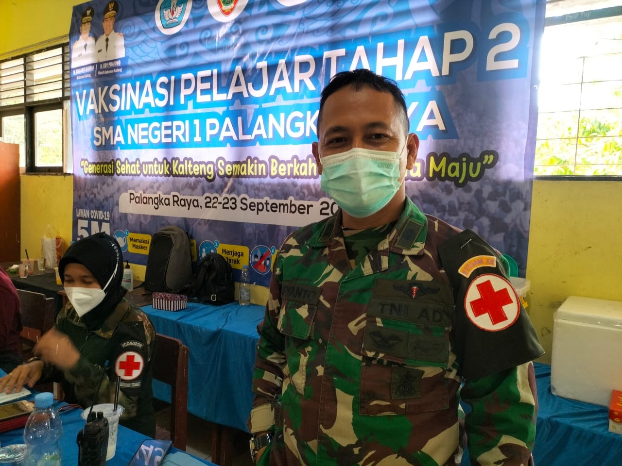 Siswa SMA Negeri 1 Palangka Raya Ikuti Vaksinasi Dosis 2