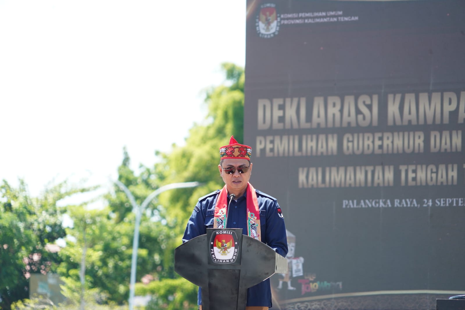 Sugianto Sabran Hadiri Deklarasi Kampanye Damai Pemilihan Gubernur dan Wakil Gubernur Kalteng Tahun 2024