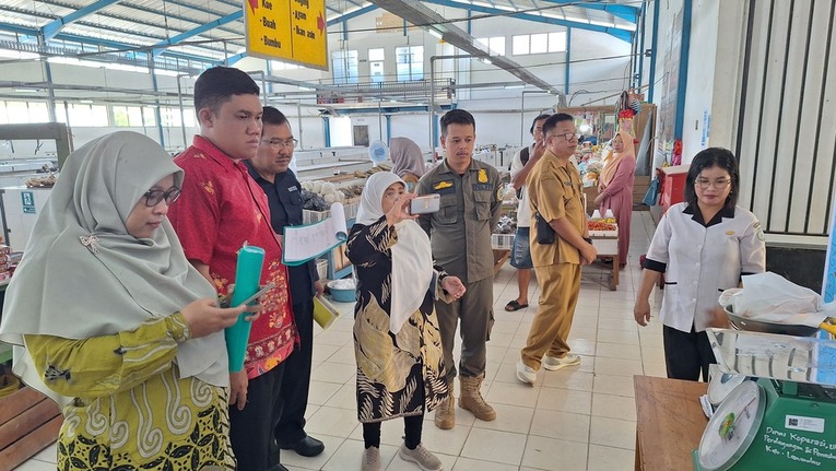 UPT. BPSMB Dinas Dagperin Prov. Kalteng Lakukan Audit Lapangan SNI Pasar Rakyat di Kabupaten Lamandau