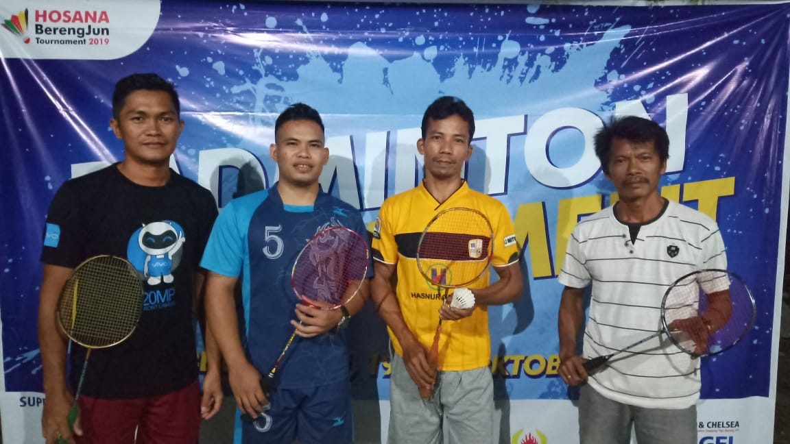Jemaat GKE Bereng Jun Gelar Turnamen Bulu Tangkis untuk menggalang dana Natal