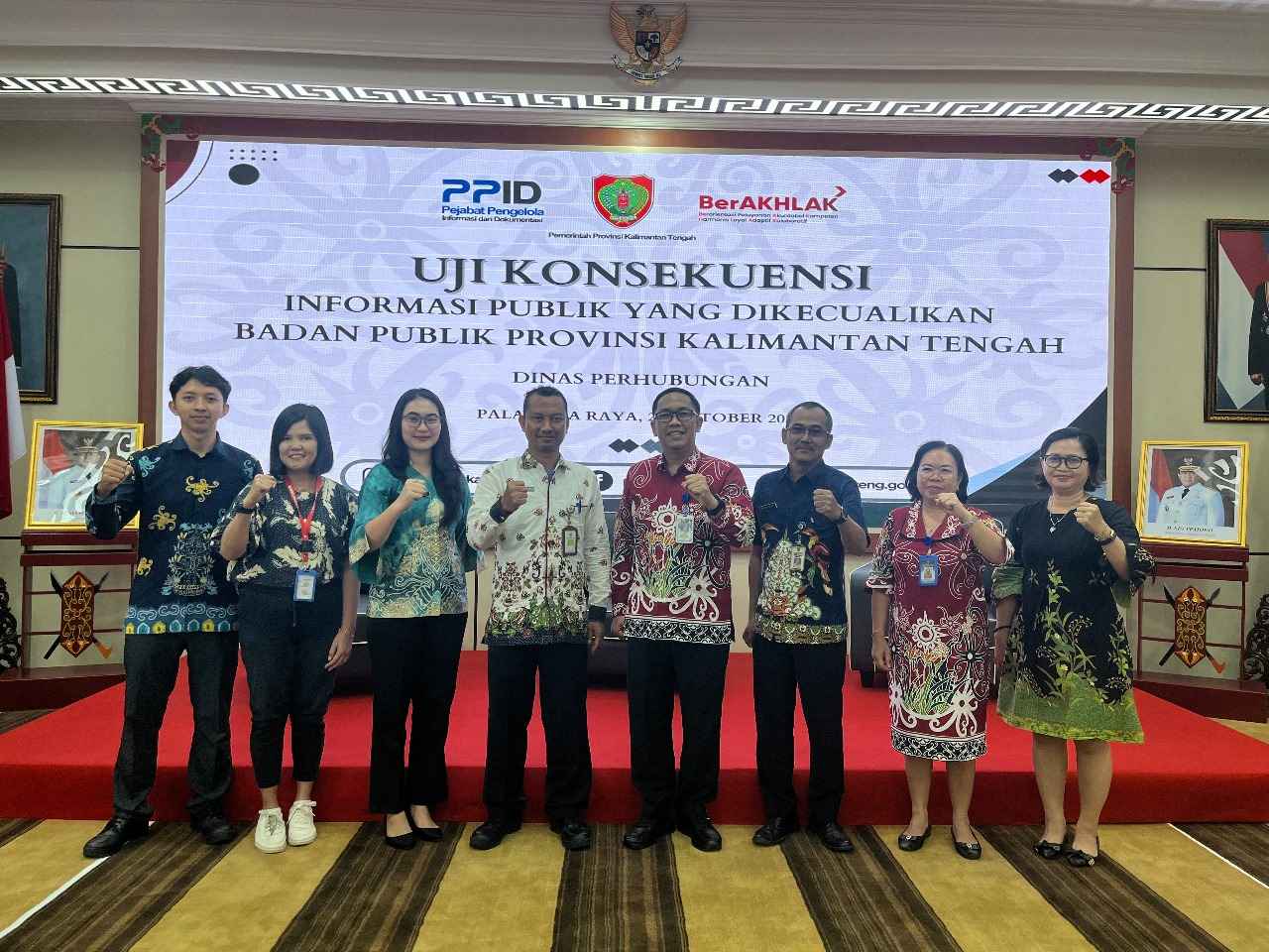 Dinas Perhubungan Jalani Uji Konsekuensi bersama PPID Utama Prov. Kalteng 