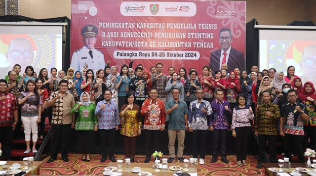 Pemprov Kalteng Gelar Kegiatan Peningkatan Kapasitas Pengelola Teknis 8 Aksi Konvergensi Penurunan Stunting