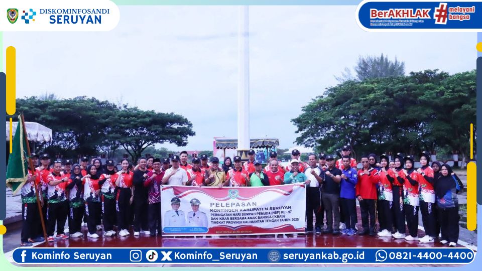 Wabup Seruyan Lepas Kontingen Peringatan Ke-97 Hari Sumpah Pemuda