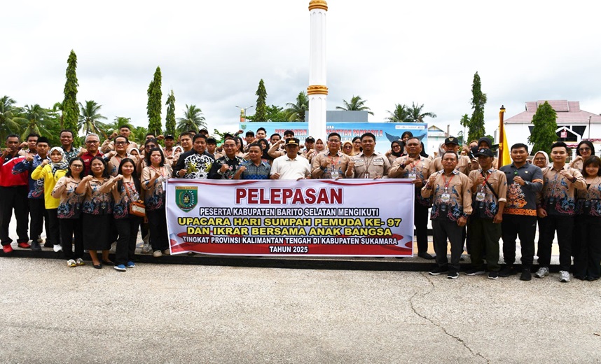 Wabup Berangkatkan Kontingen IBAB Barsel ke Sukamara