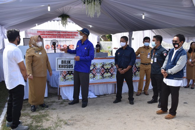 Jelang Pilgub Kalteng 2020, KPU Kobar Gelar Simulasi Pemungutan dan Perhitungan Suara